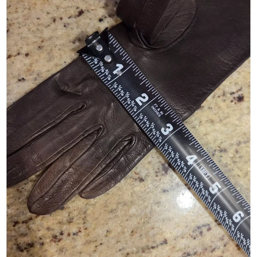 New! Vintage Women's Size S Brown Soft Leather Formal 14